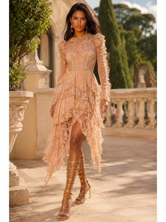 Zimmermann Dresses & Skirts - ZIMMERMANN Runway Bowerbird Romance Cotton-blend Dress In Dove Size S NEW